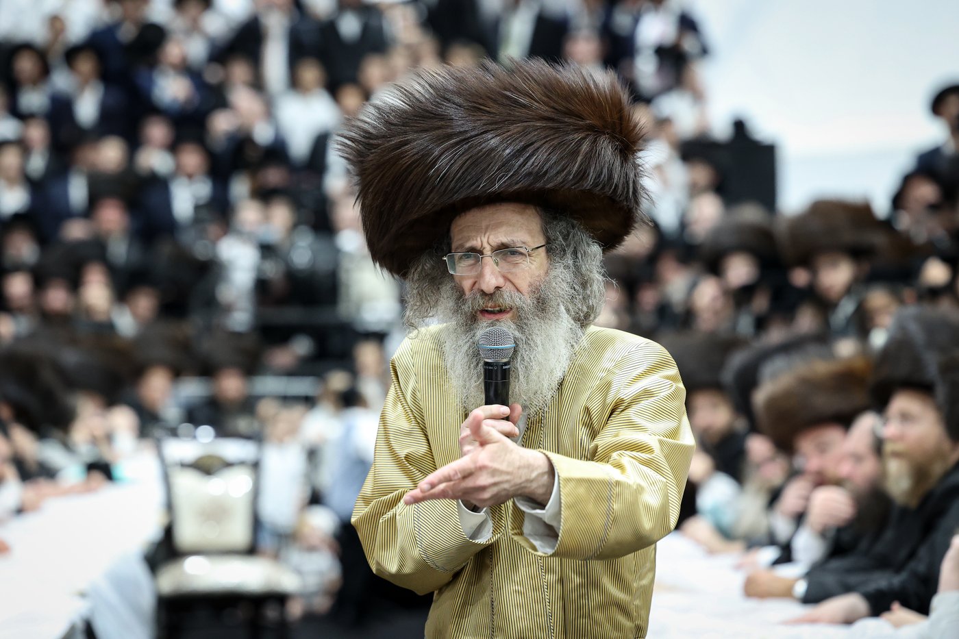 הרה"צ רבי אלימלך בידרמן בהכנה להושענא רבה
