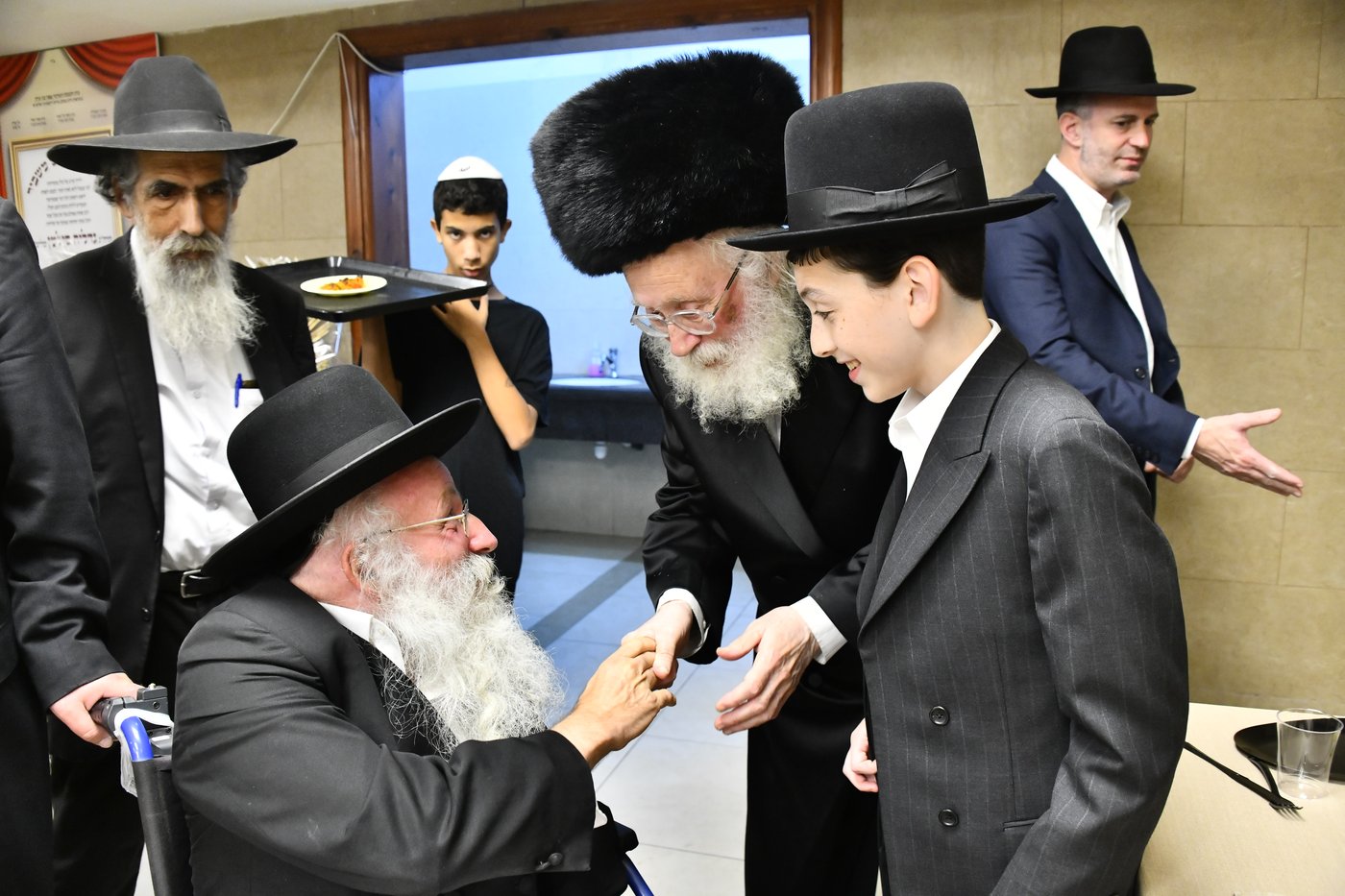 שמחת בר המצווה לבנו של גדליה סילמן, נכד הראב"ד הגר"י סילמן 