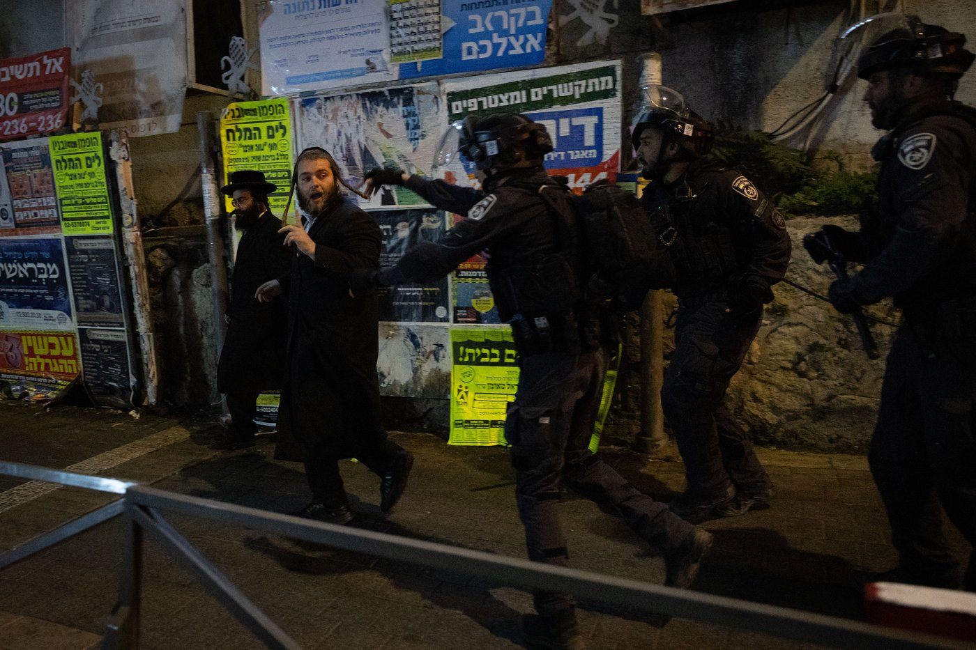 מחאה נגד גזירת הגיוס בראשות האדמו"ר ממשכנות הרועים
