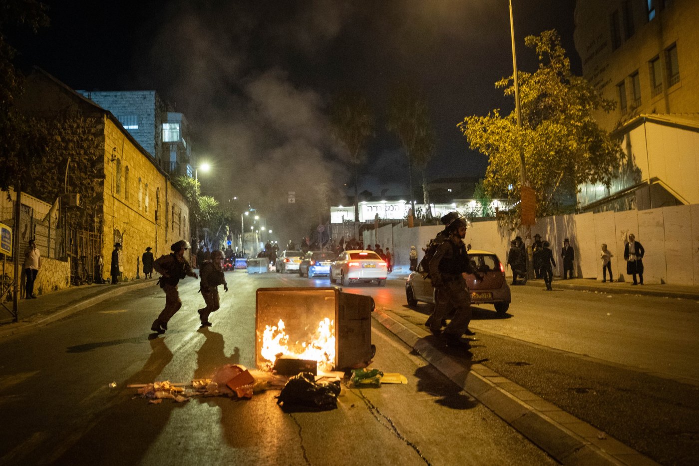 מחאה נגד גזירת הגיוס בראשות האדמו"ר ממשכנות הרועים