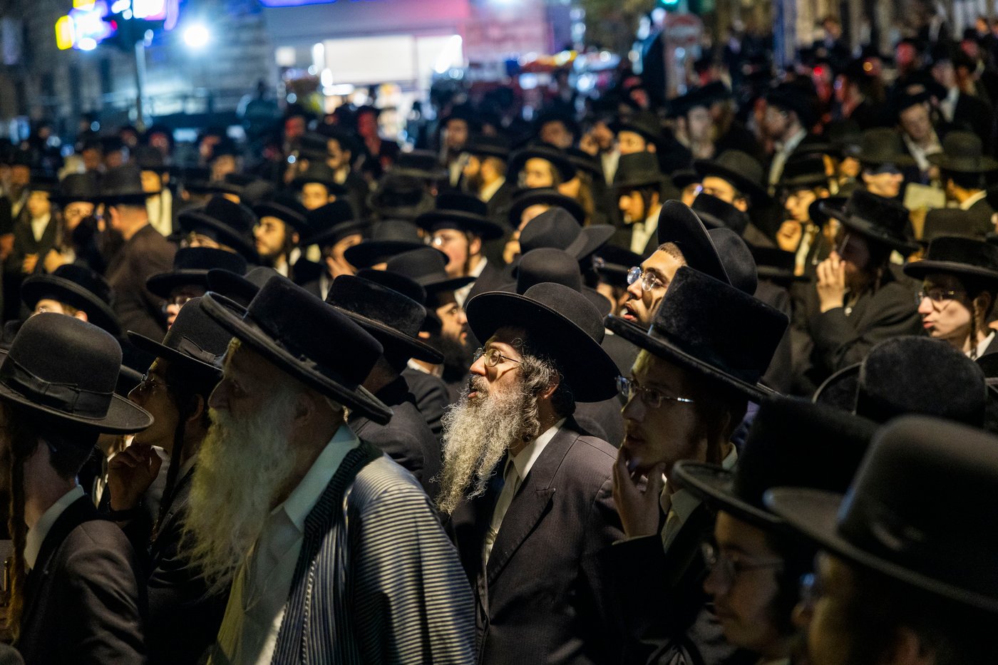 מחאה נגד גזירת הגיוס בראשות האדמו"ר ממשכנות הרועים