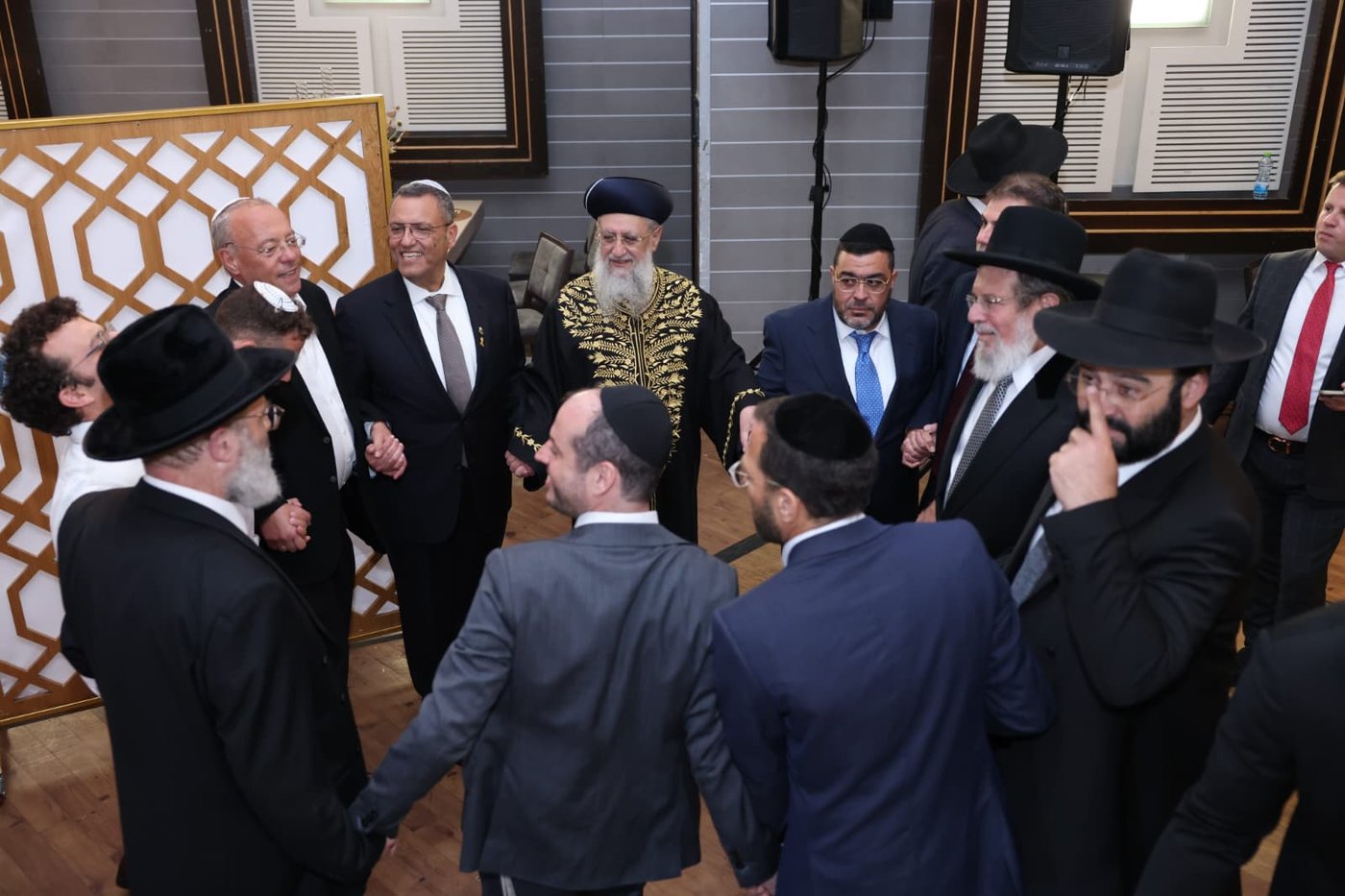 ראש העיר ירושלים ערך שבע ברכות לבתו, כולם הגיעו לברך • צפו בגלריה