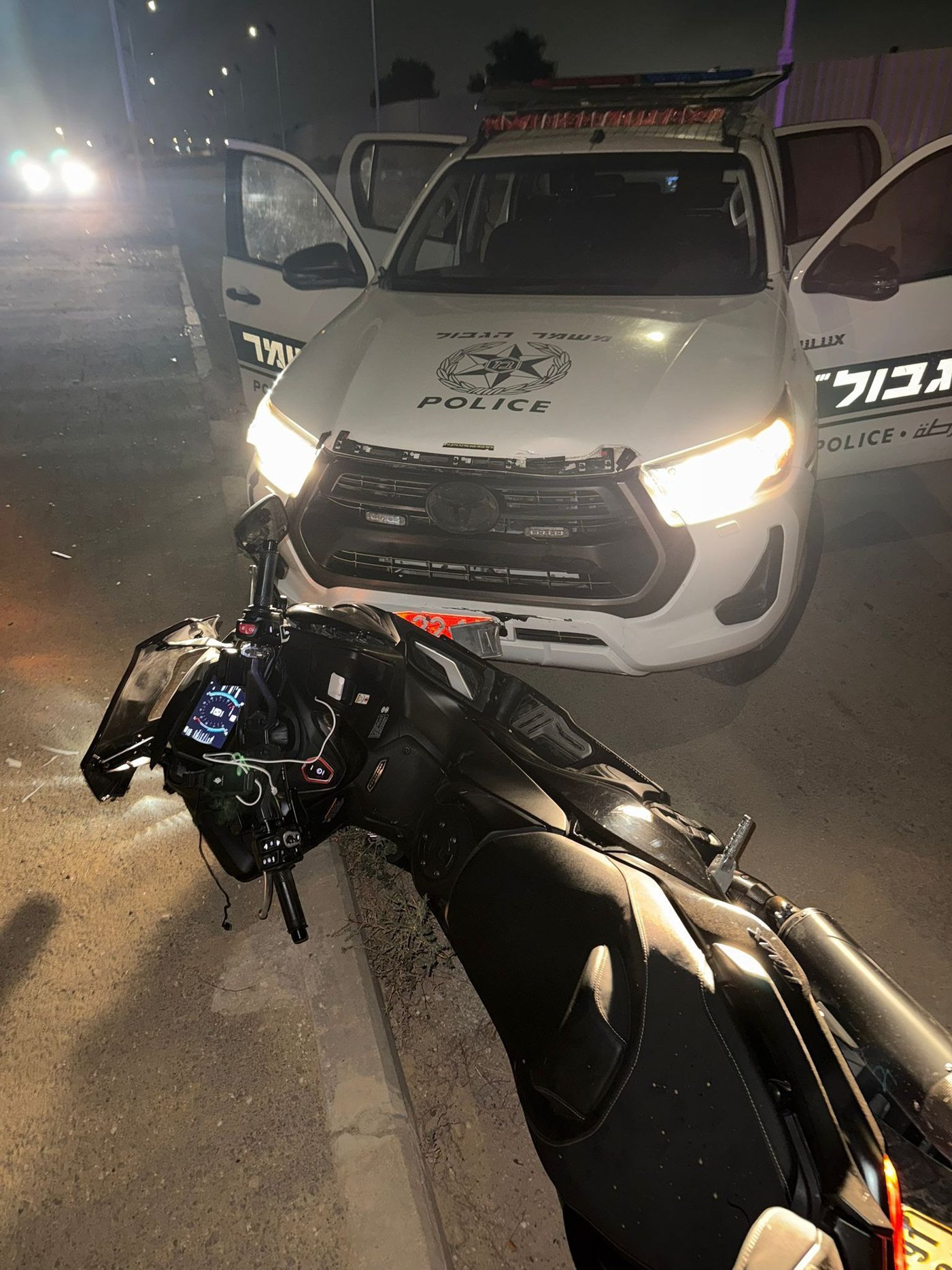 האופנוע שנתפס