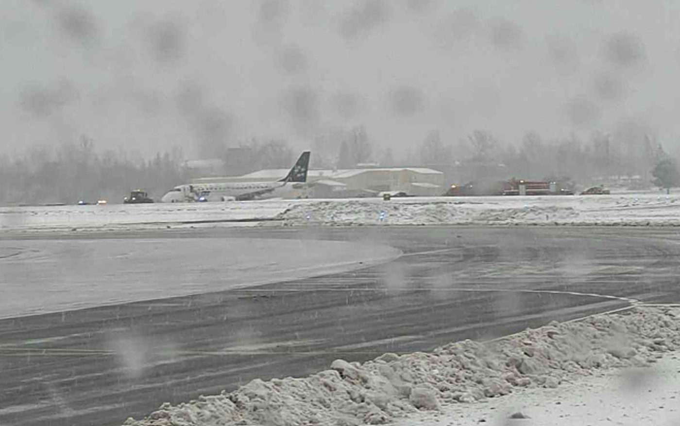 המטוס על המסלול