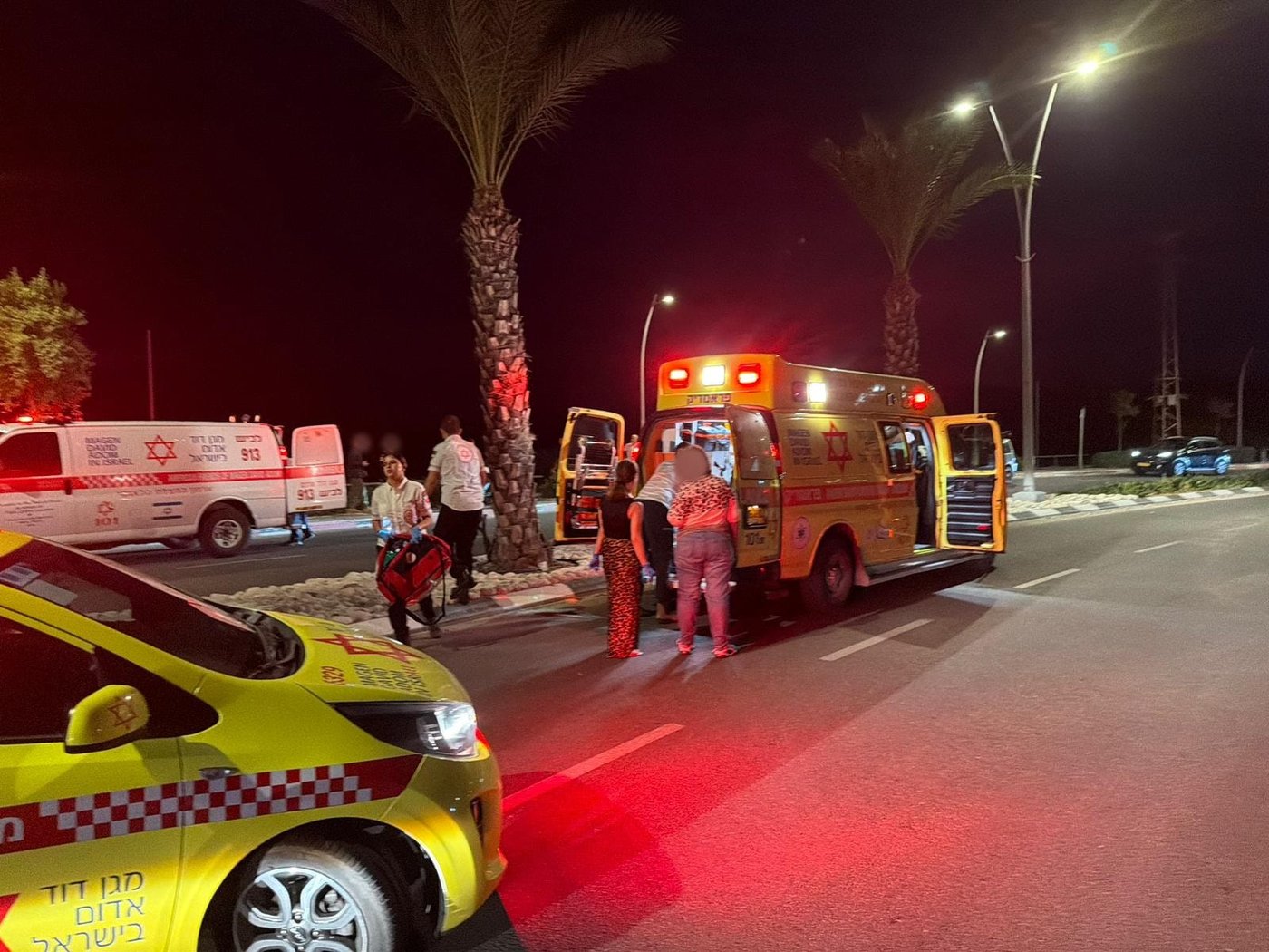 האמבולנס בזירה