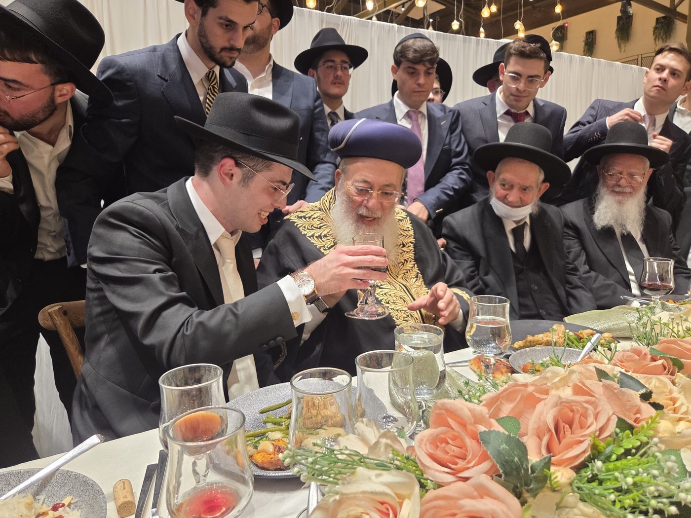 שמחת נישואי נכדו של רבי יצחק כהן 