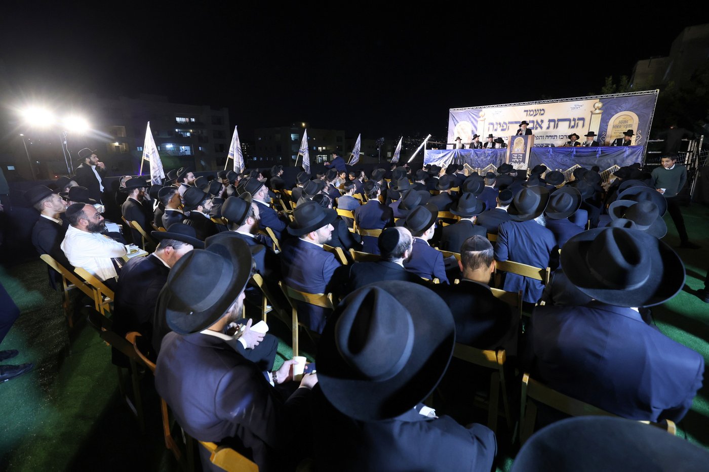 הנחת אבן הפינה למרכז תורה ותפילה 'אהל אברהם'