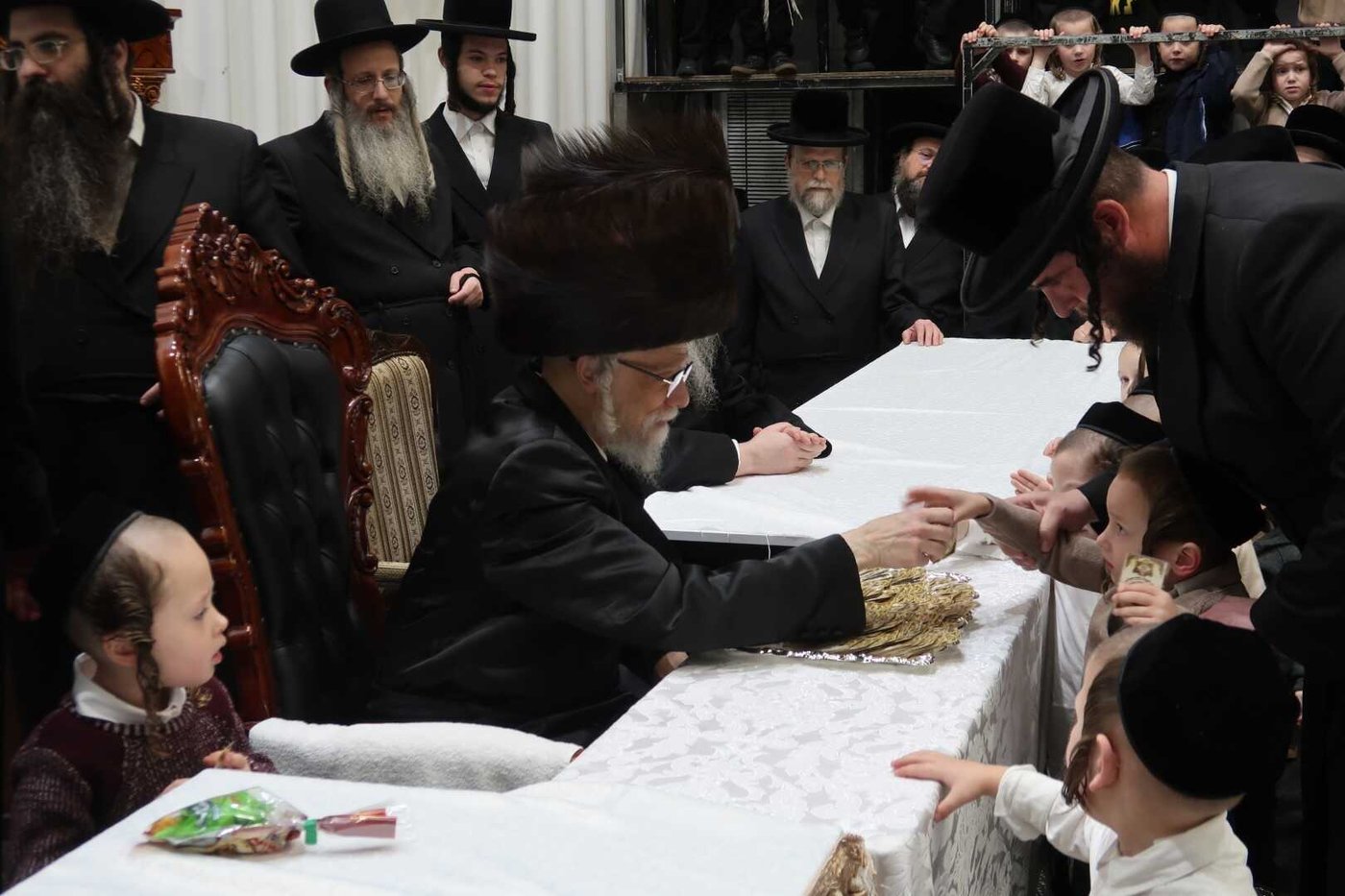 מעמד 'קריאת שמע' לנין האדמו''ר מסערט ויז'ניץ