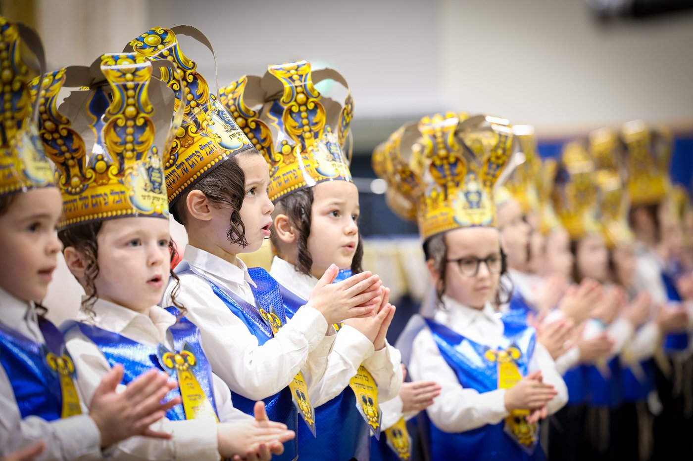 חומש סעודה בתלמוד תורה צאנז בני ברק