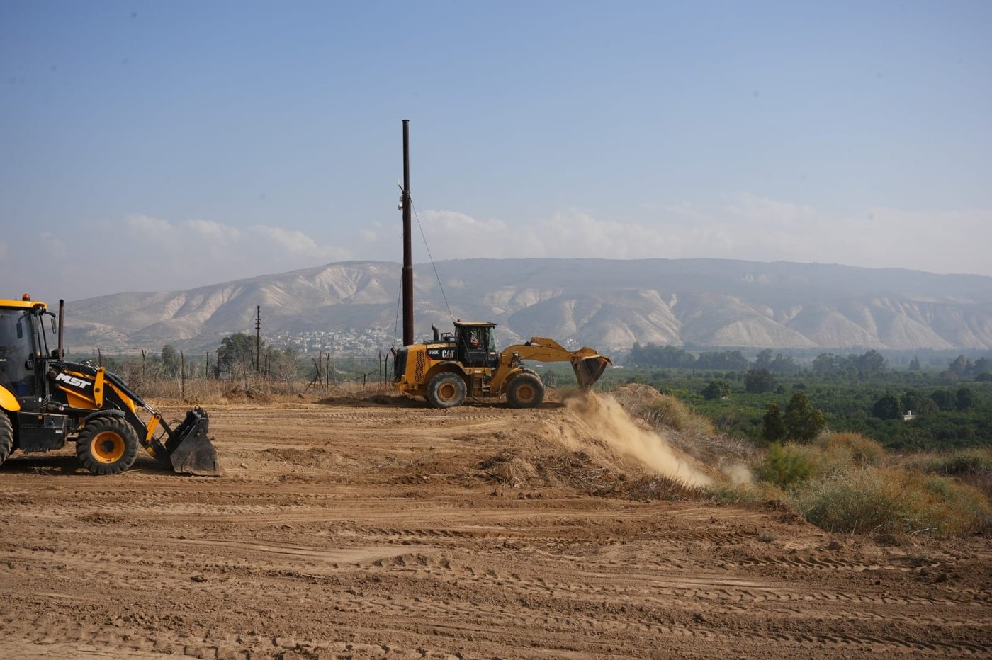 העבודות להקמת המכשול הביטחוני בגבול המזרחי