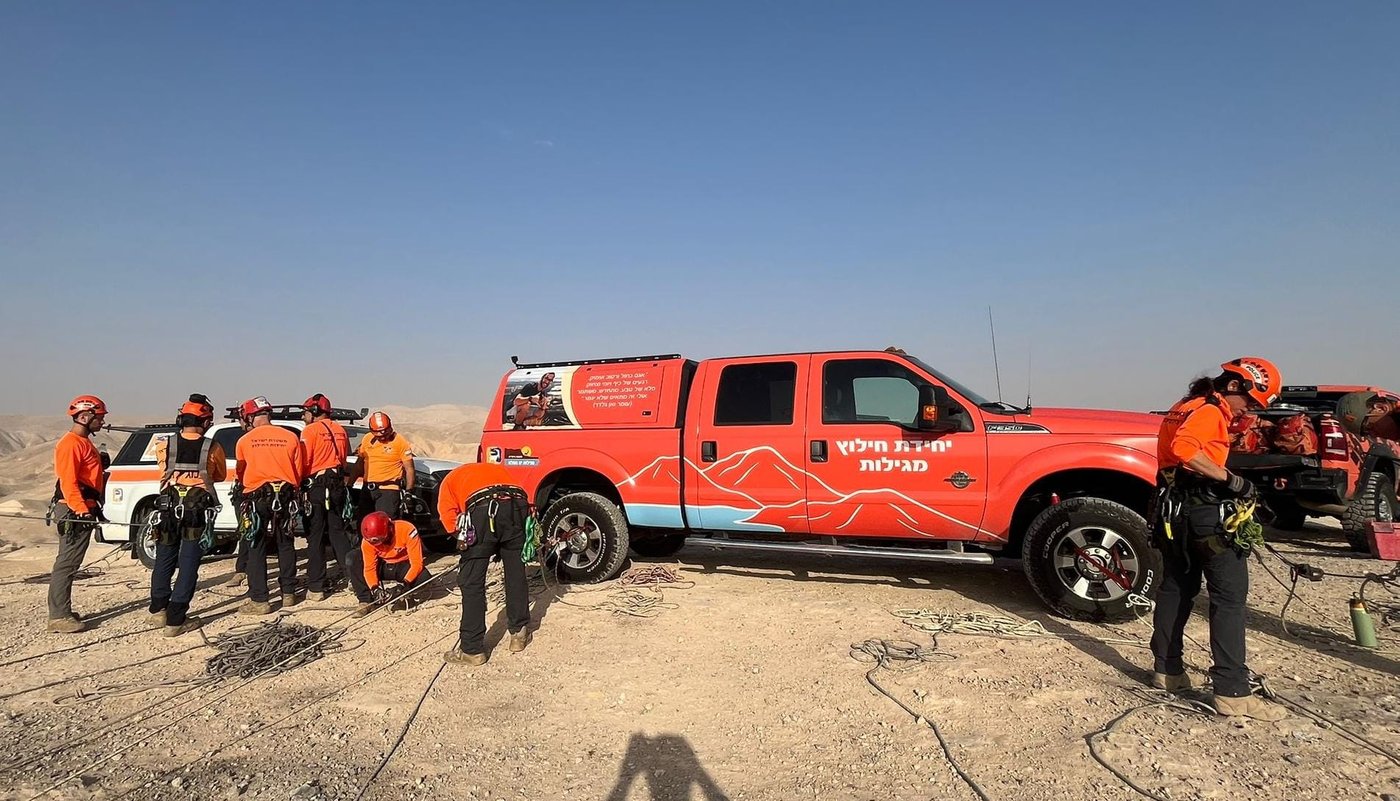 היערכות יחידת החילוץ מגילות ים-המלח (מחוז ש"י)