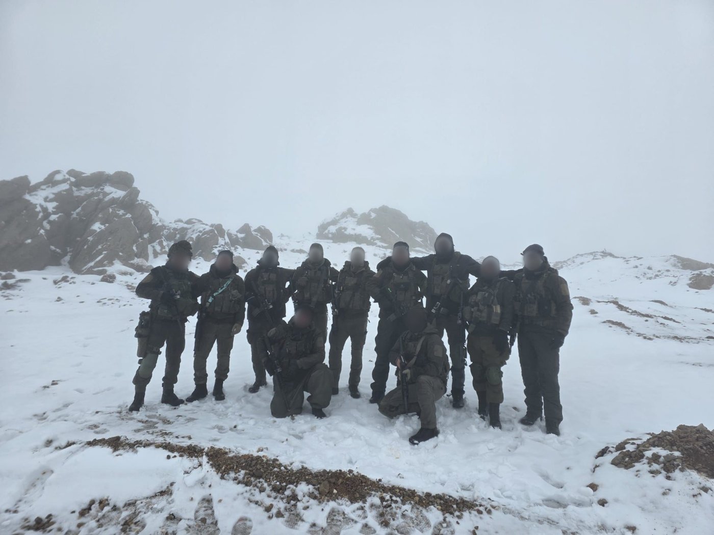 לוחמי חטיבת "ההרים" (810) בשלג בהר החרמון