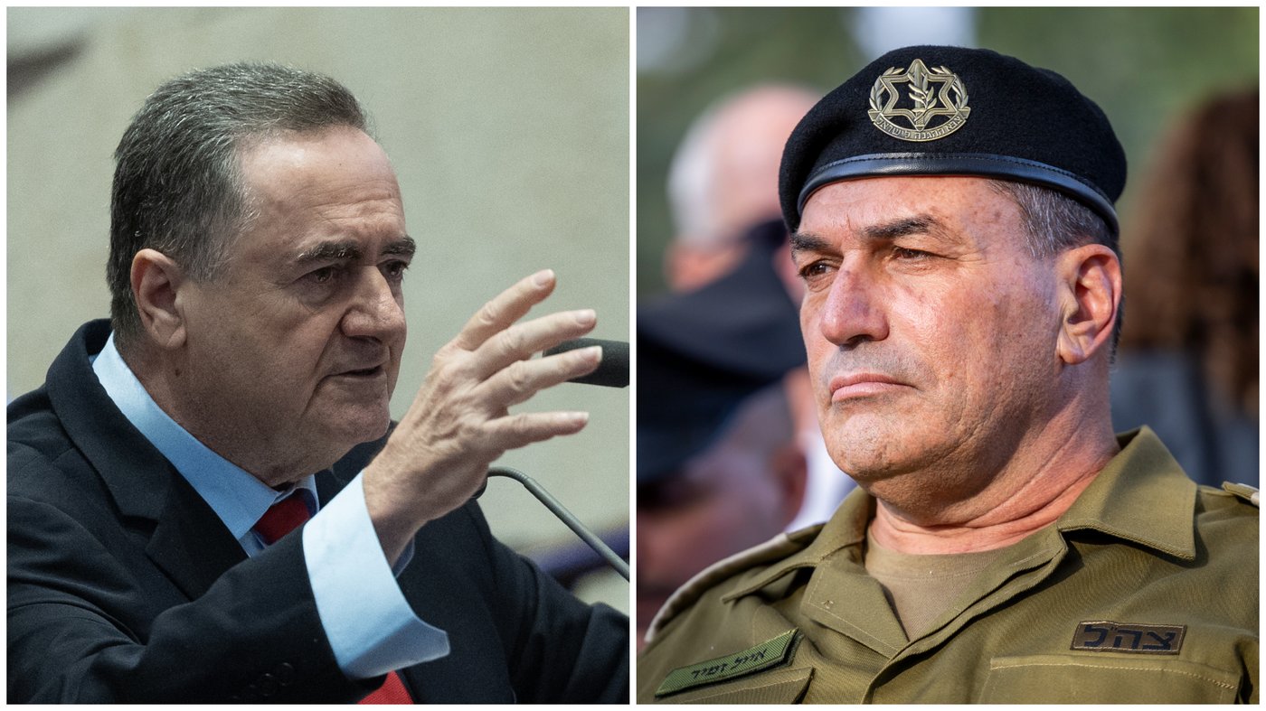 הרמטכ"ל אייל זמיר - ושר הביטחון ישראל כץ