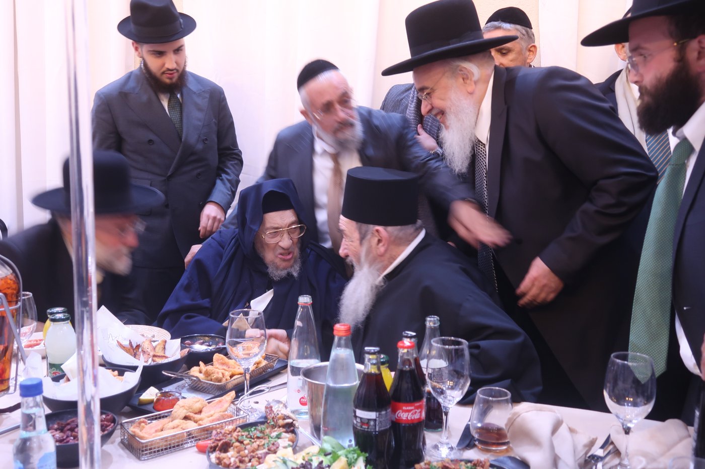 שמחת נישואי נכדי האדמו"רים רבי ברוך אבוחצירא ורבי יחיאל אבוחצירא