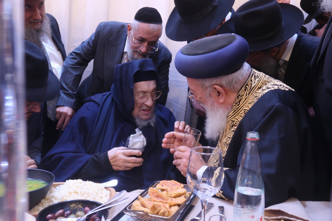 שמחת נישואי נכדי האדמו"רים רבי ברוך אבוחצירא ורבי יחיאל אבוחצירא