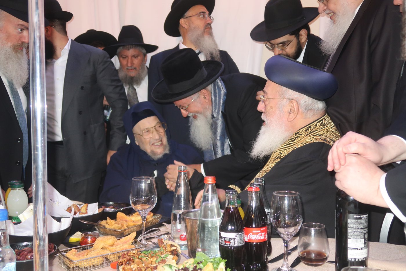 שמחת נישואי נכדי האדמו"רים רבי ברוך אבוחצירא ורבי יחיאל אבוחצירא