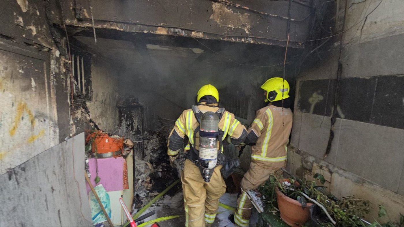 זירת השריפה