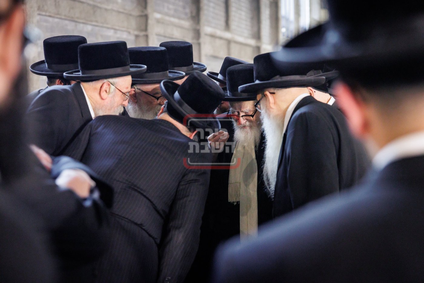 הנחת אבן הפינה למקווה הפרטית של האדמו"ר מסקווירא