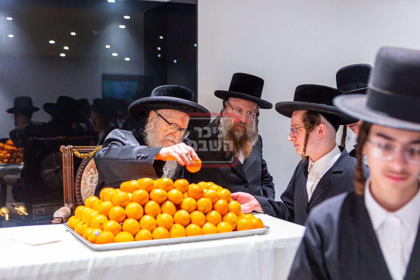 האדמו"ר מסערדאהעלי בביקור בקריית יואל
