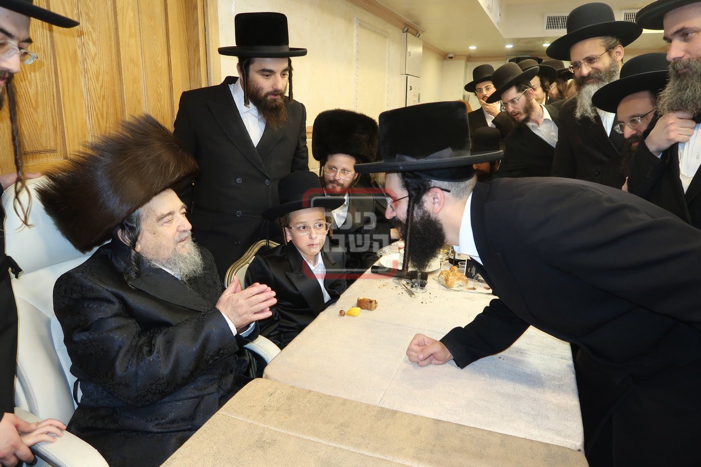 שמחת הבר מצווה לנין הגה"צ רבי יעקב מאיר שכטר