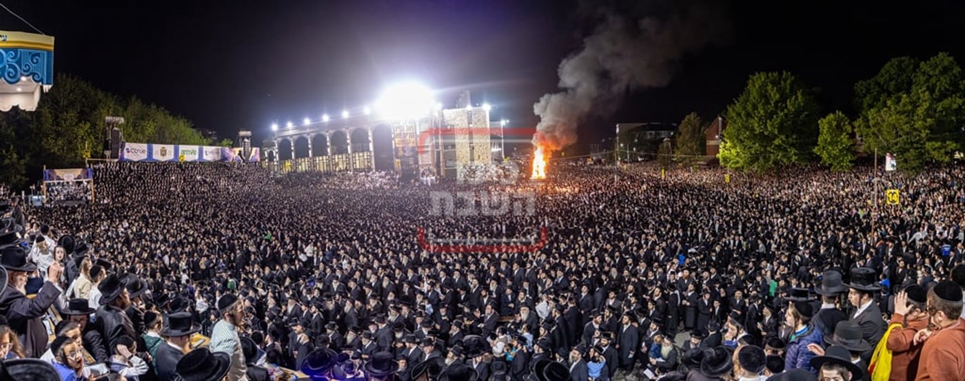מעמד ההדלקה בחצה"ק סאטמר