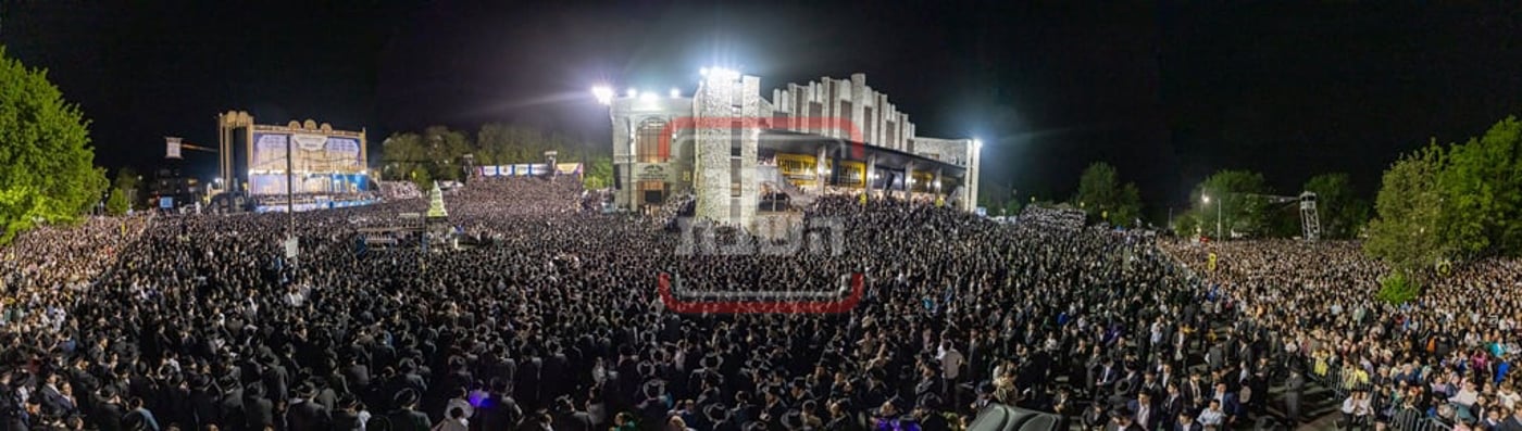 מעמד ההדלקה בחצה"ק סאטמר