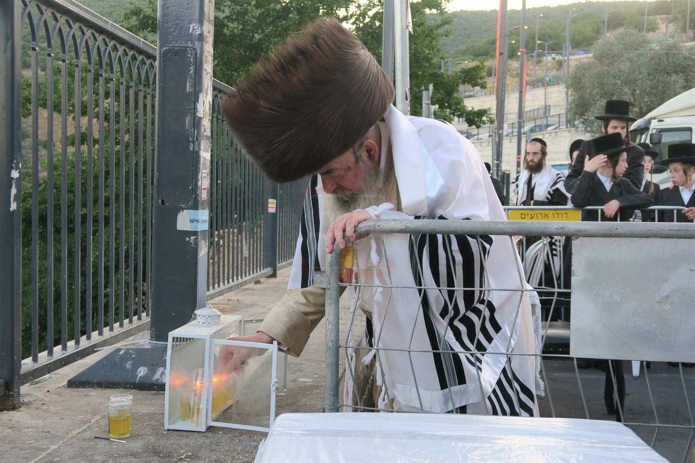 האדמו"ר מלעלוב שבת בהעלותך במירון