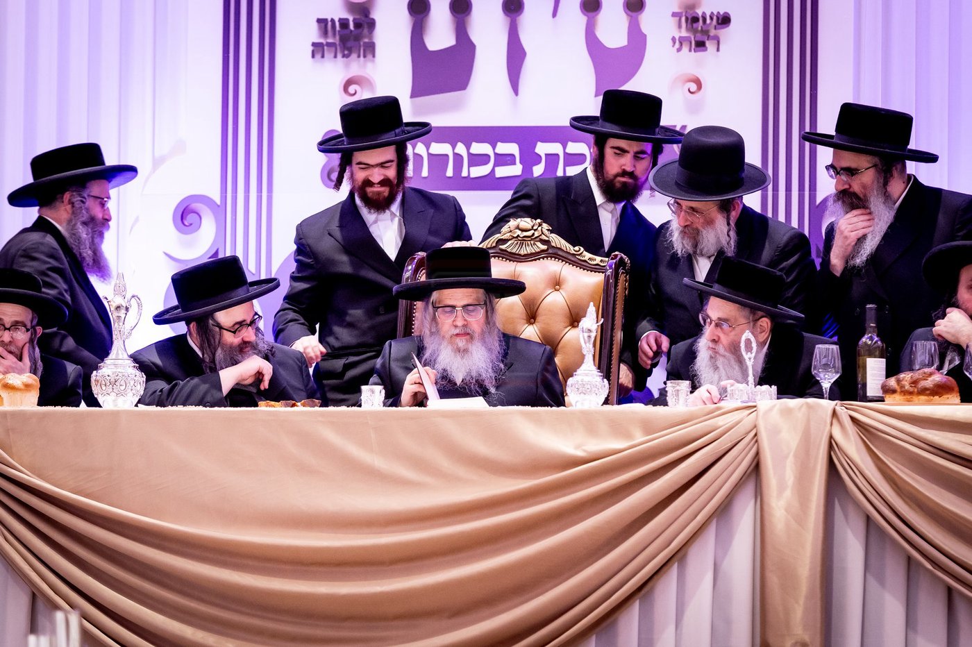 סיום מסכת בכורות בחצה"ק סאטמר