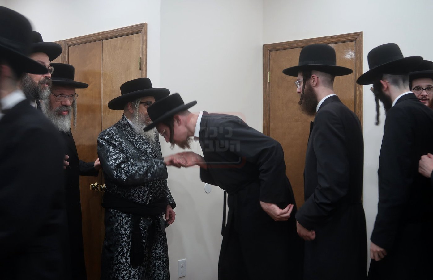האדמו"ר מסאטמר לפני יציאתו לניו העמפשייר