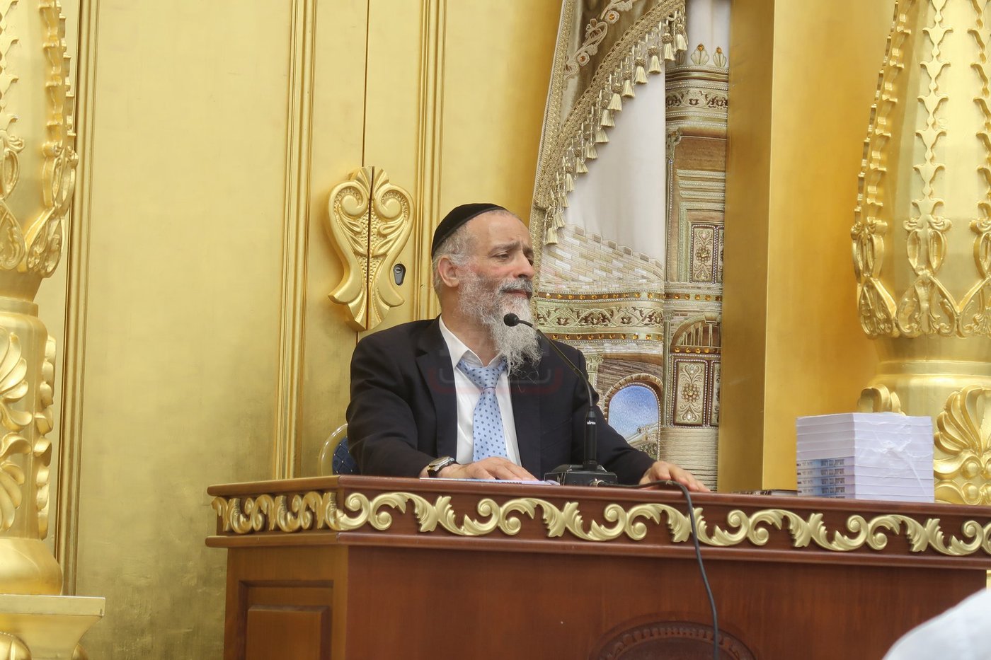 הרב מיכאל לסרי בשיחת חיזוק ביום ט' באב בבית המדרש 'יביע אומר'