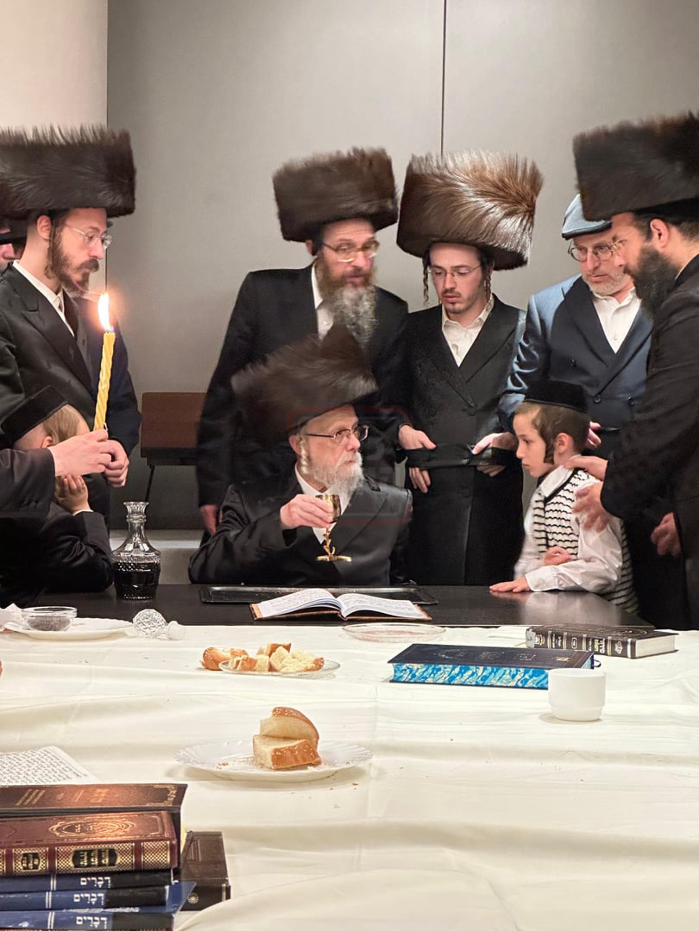 האדמו"ר מסערט ויז'ניץ בהבדלה באוסטריה