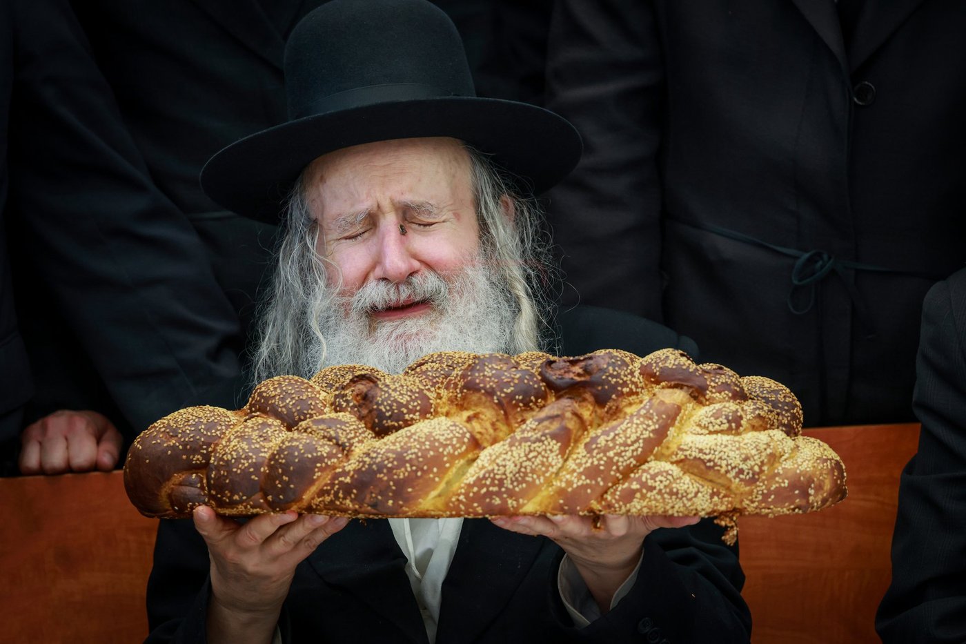 האדמו"ר מאמשינוב בטיש הילולא בצפת 