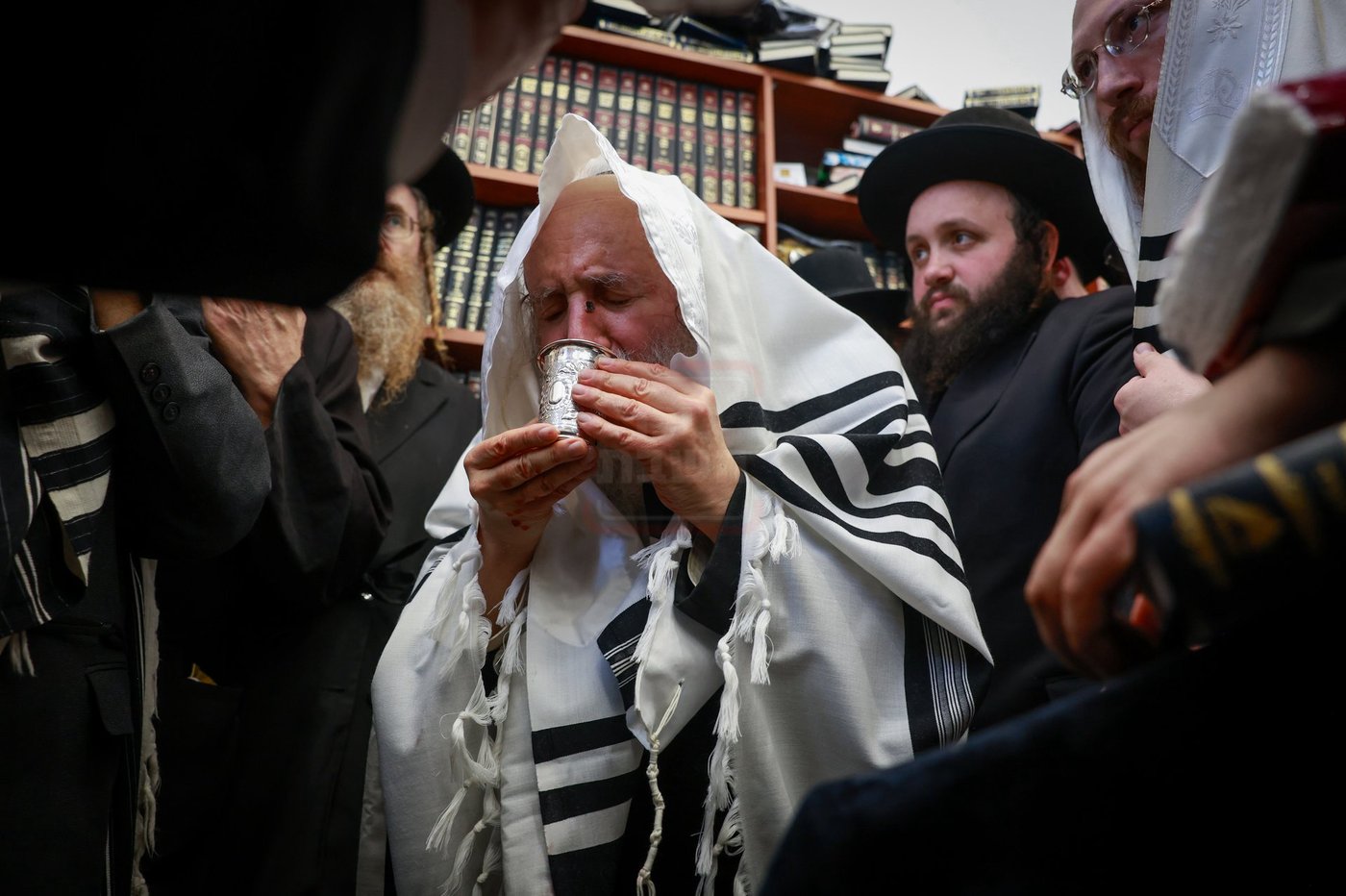 האדמו"ר מאמשינוב בברית בצפת
