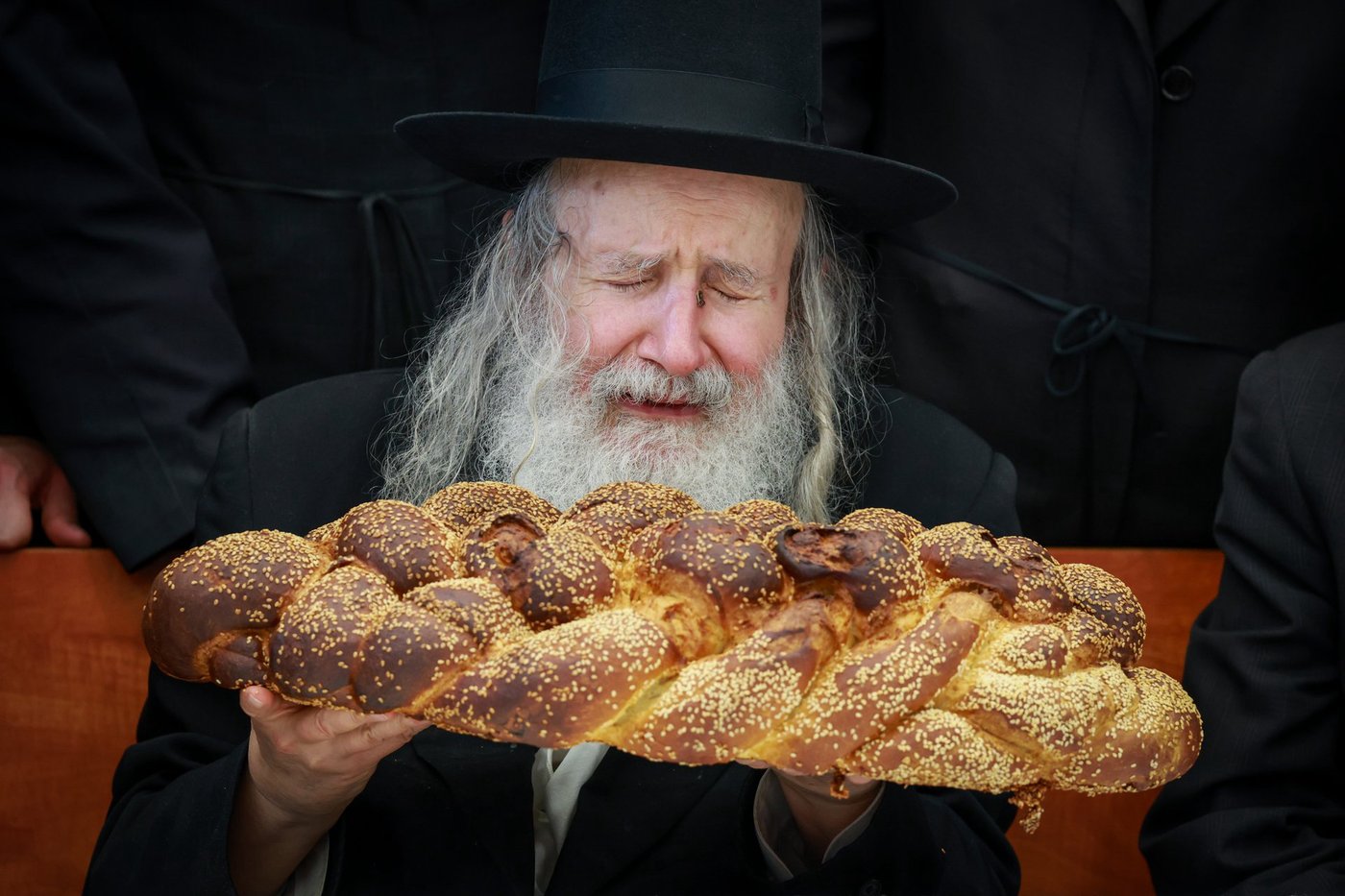האדמו"ר מאמשינוב בטיש הילולא בצפת 