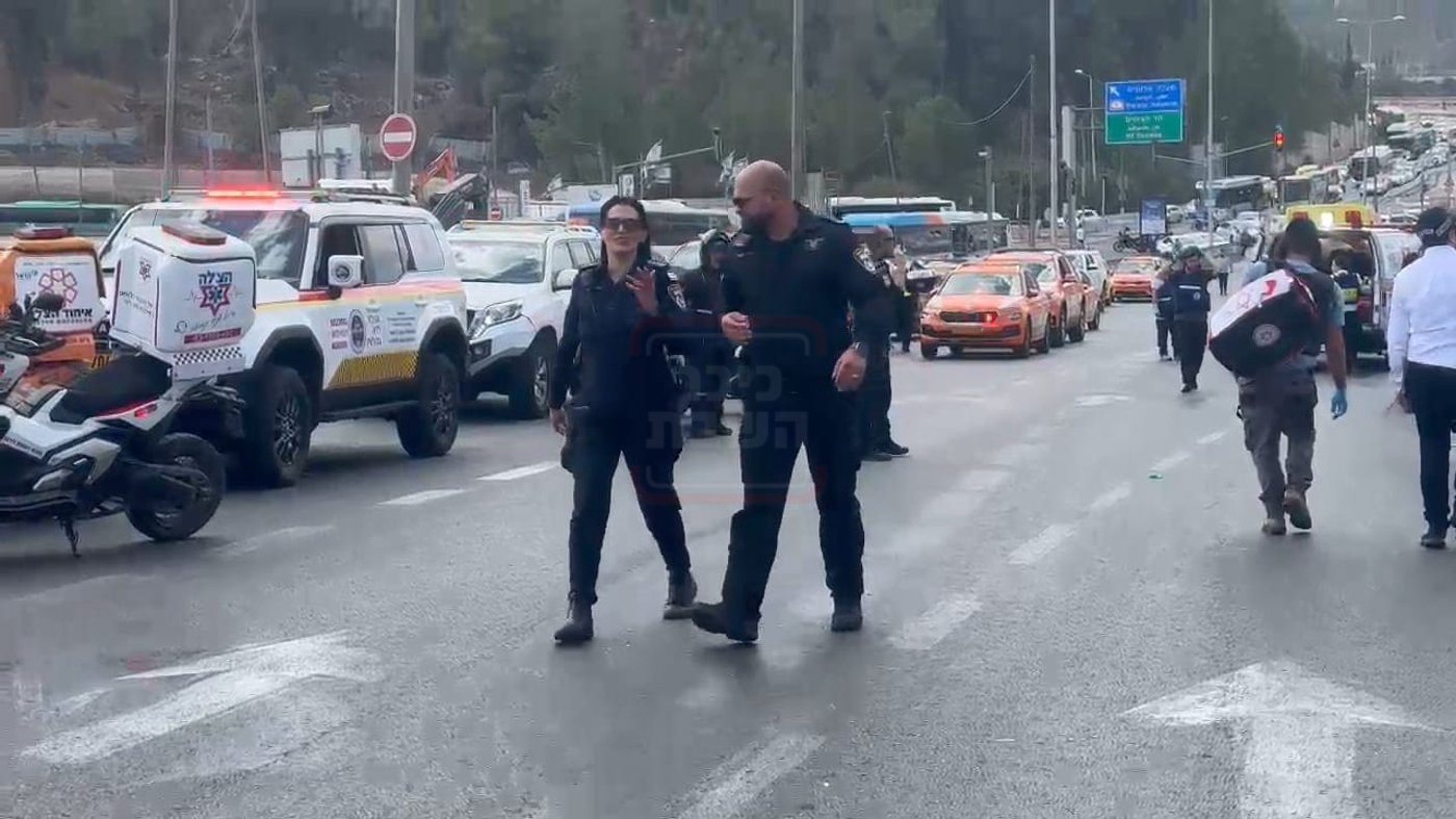 זירת הפיגוע בצומת רמות
