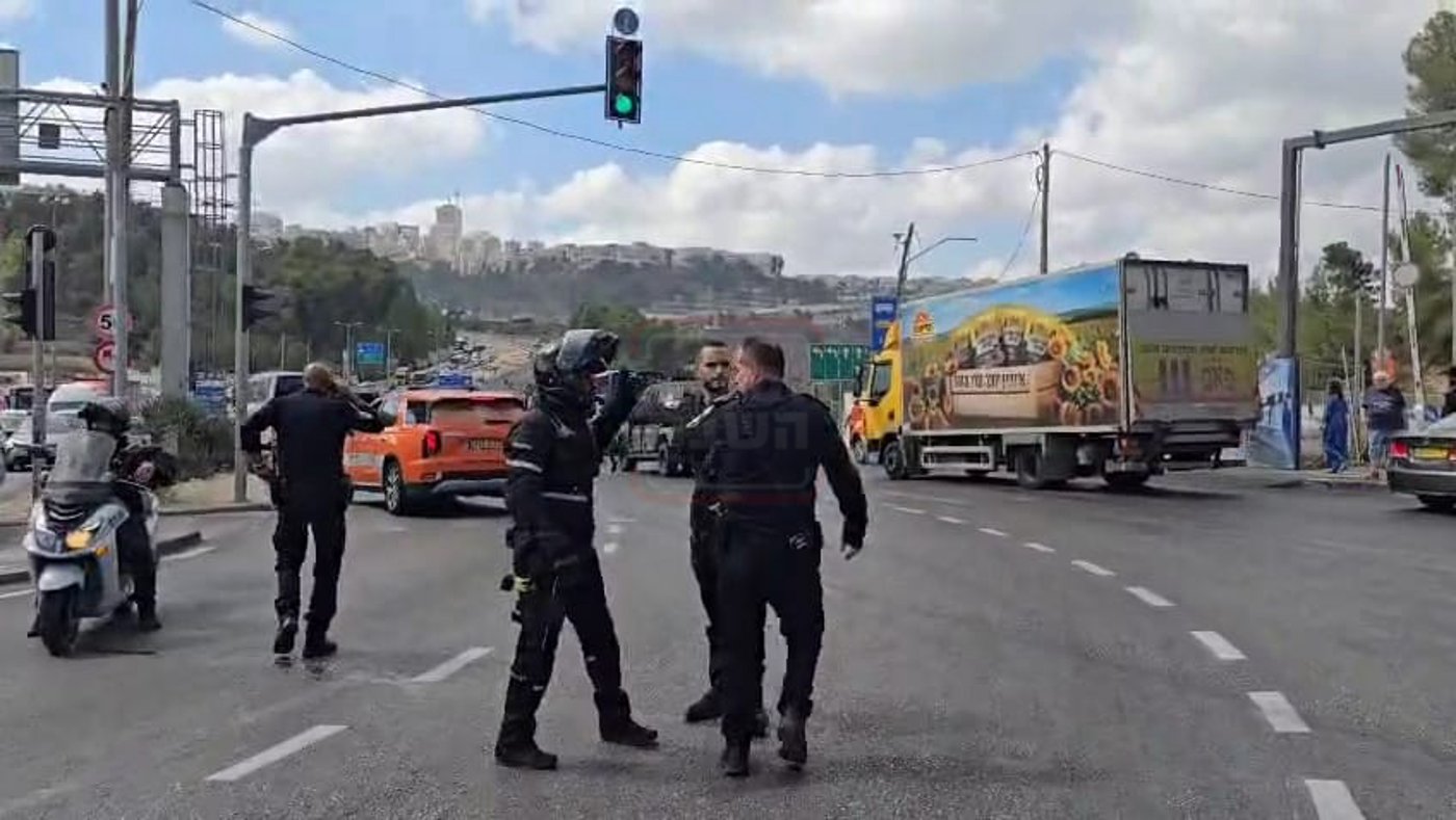 זירת הפיגוע בצומת רמות