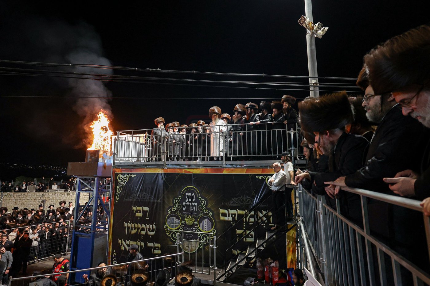 האדמו"ר מסאטמר בהדלקה במירון