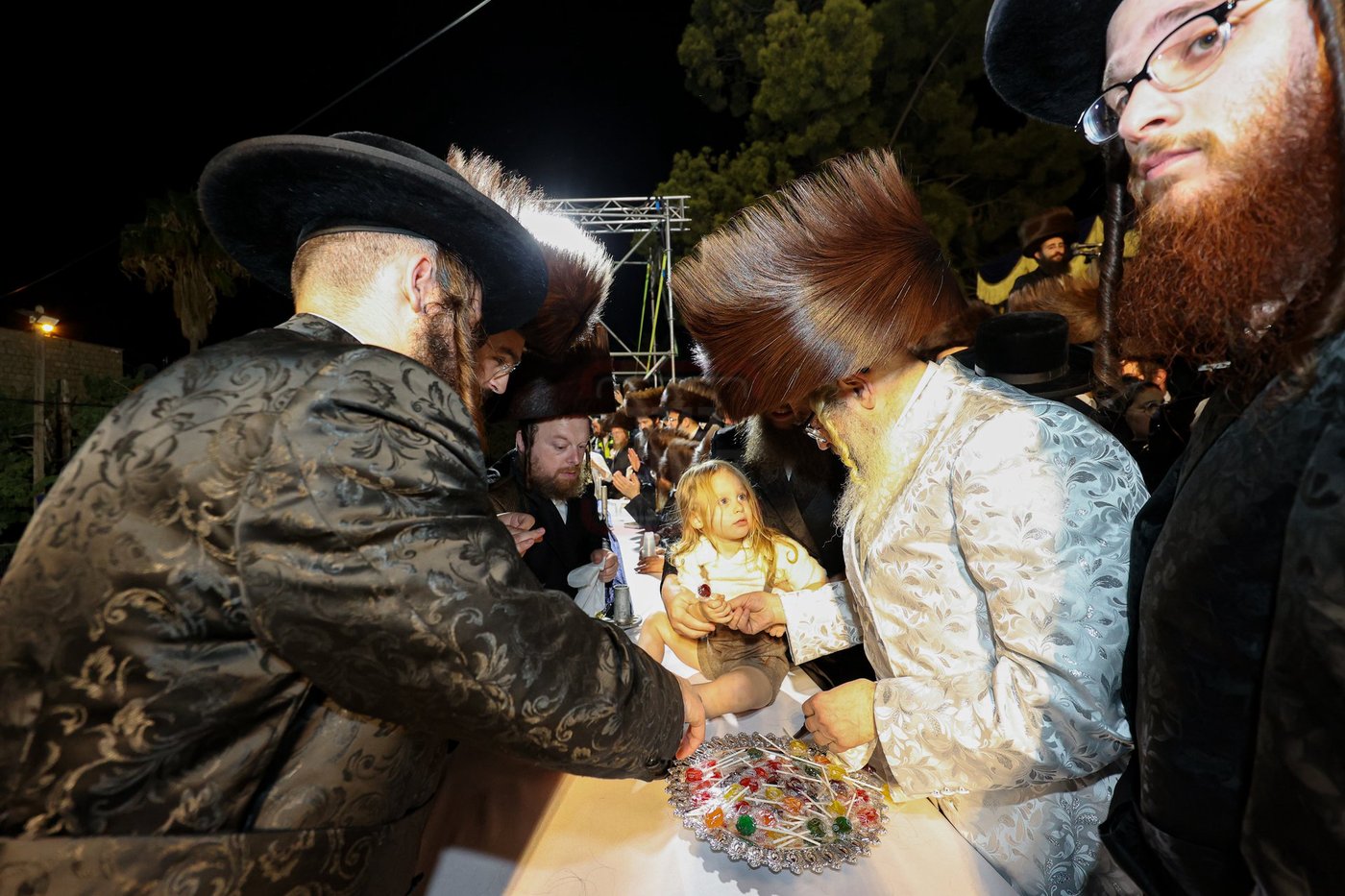 האדמו"ר מסאטמר בהדלקה במירון