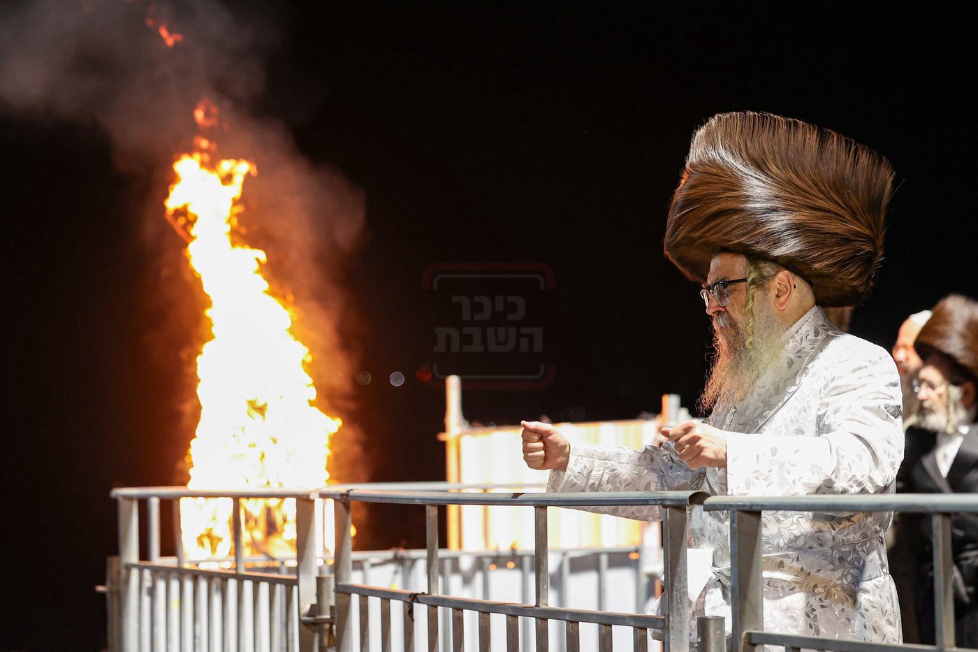 האדמו"ר מסאטמר בהדלקה במירון