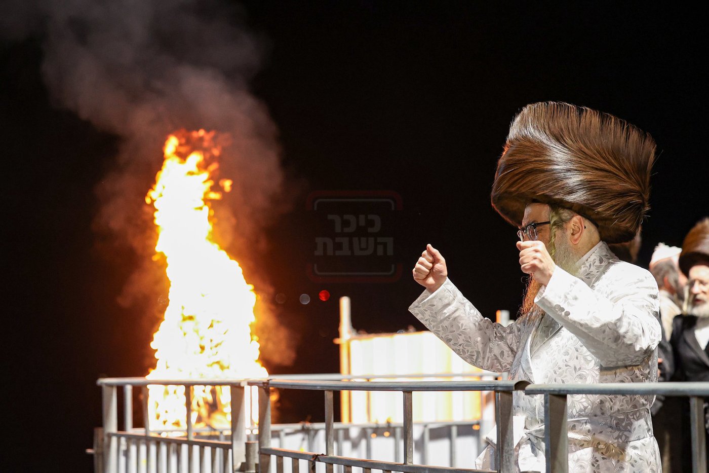 האדמו"ר מסאטמר בהדלקה במירון