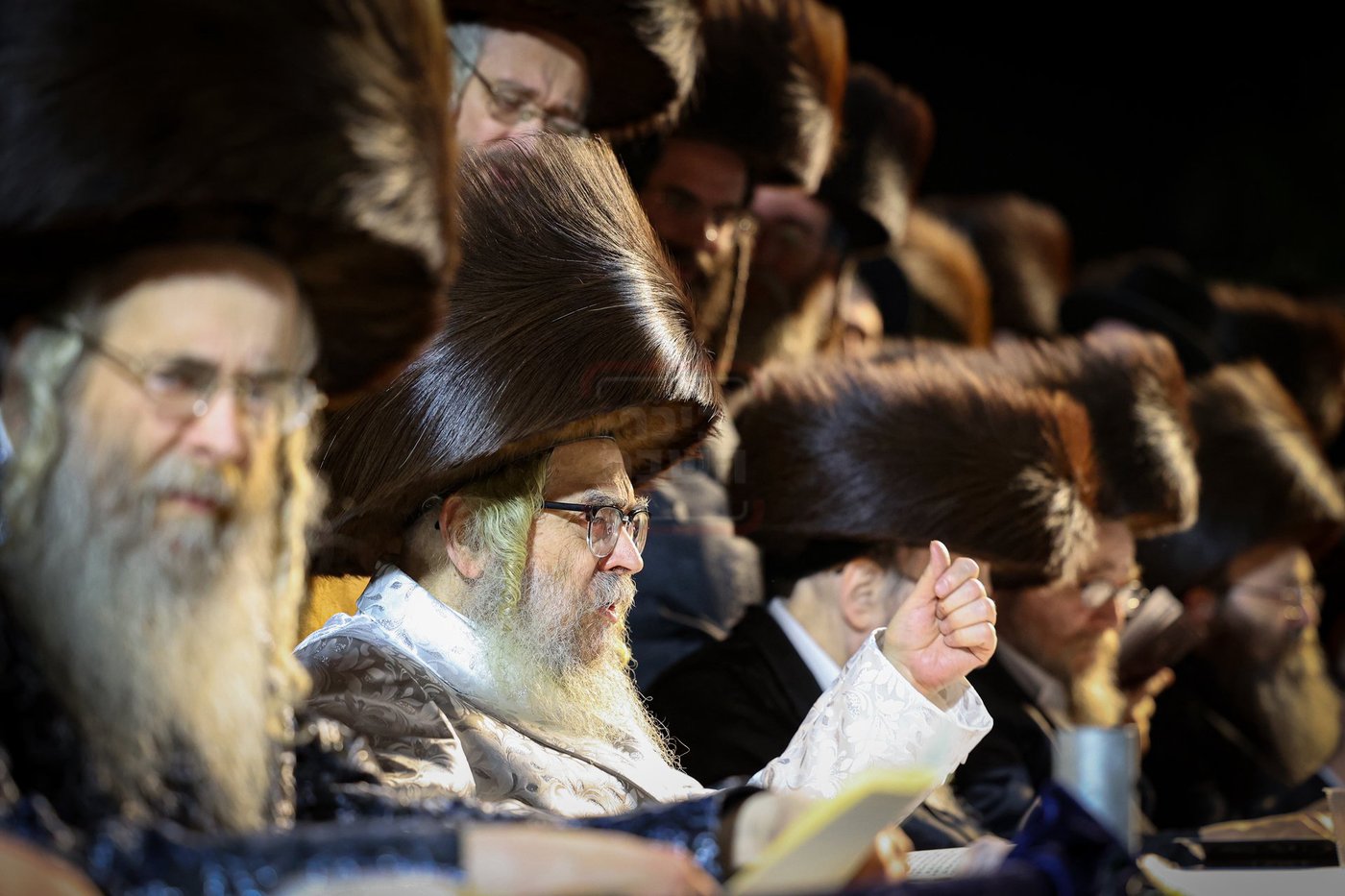 האדמו"ר מסאטמר בהדלקה במירון