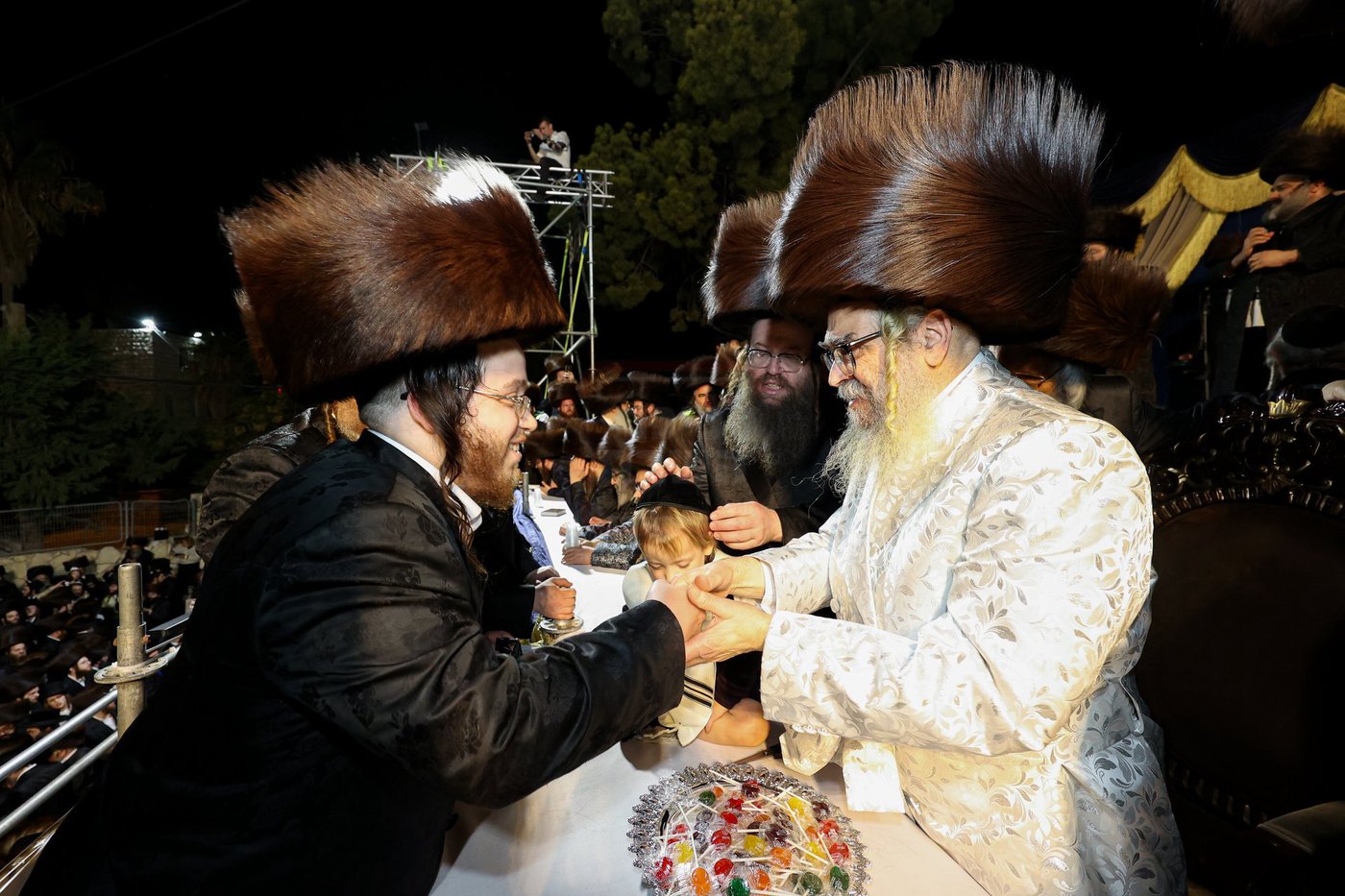 האדמו"ר מסאטמר בהדלקה במירון