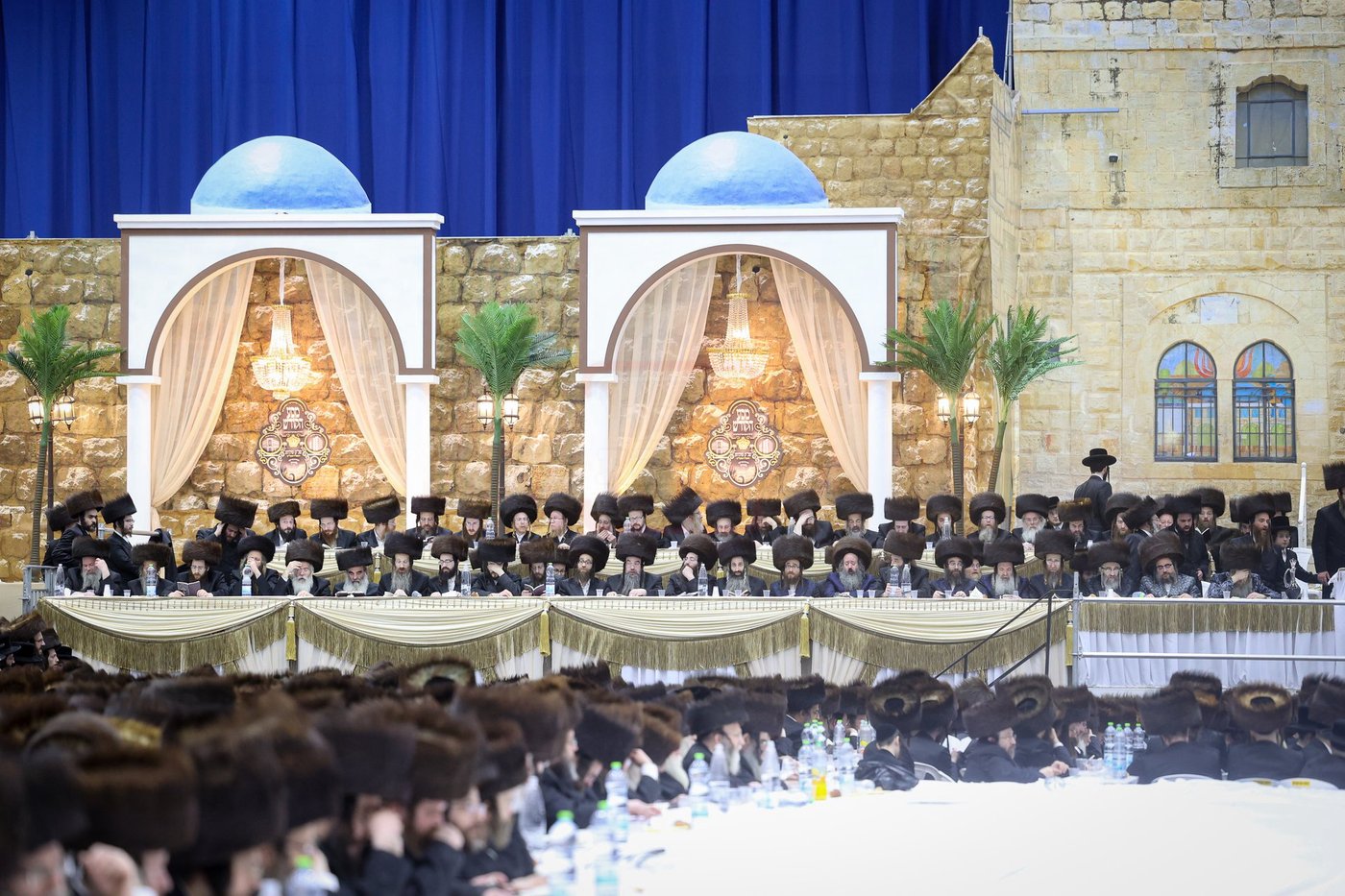 האדמו"ר מסאטמר בסעודה שלישית במירון