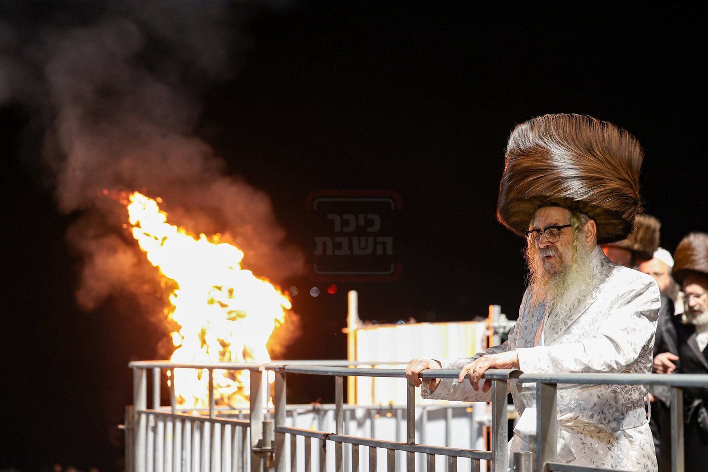 האדמו"ר מסאטמר בהדלקה במירון