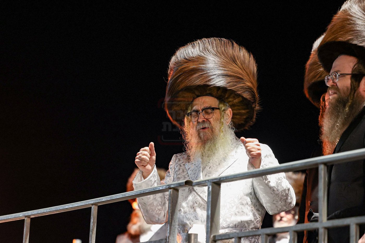 האדמו"ר מסאטמר בהדלקה במירון