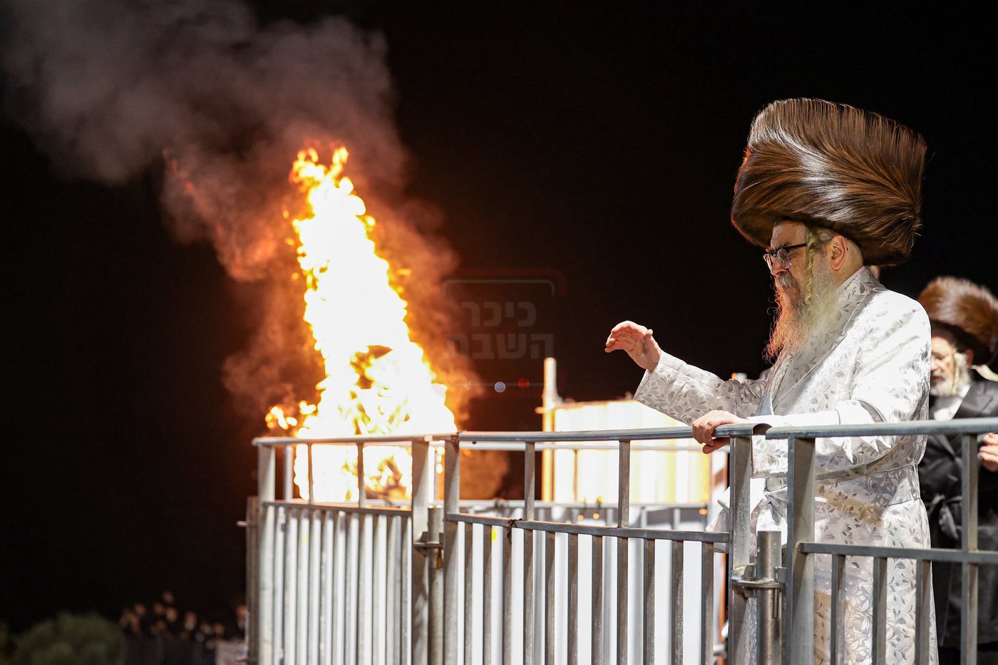 האדמו"ר מסאטמר בהדלקה במירון