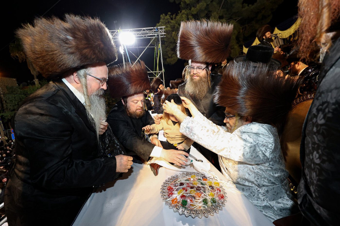 האדמו"ר מסאטמר בהדלקה במירון