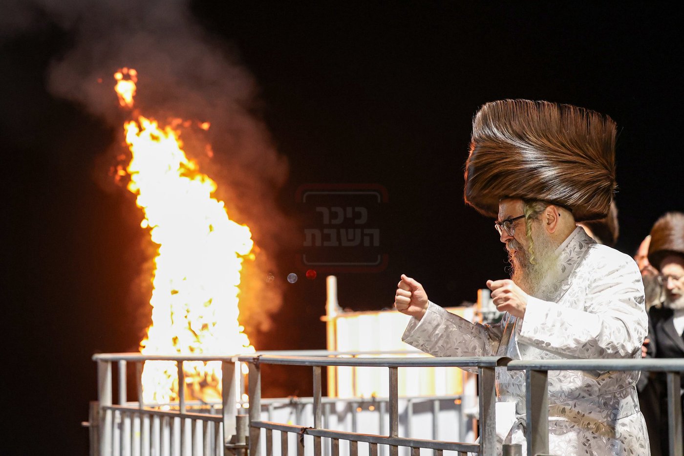 האדמו"ר מסאטמר בהדלקה במירון