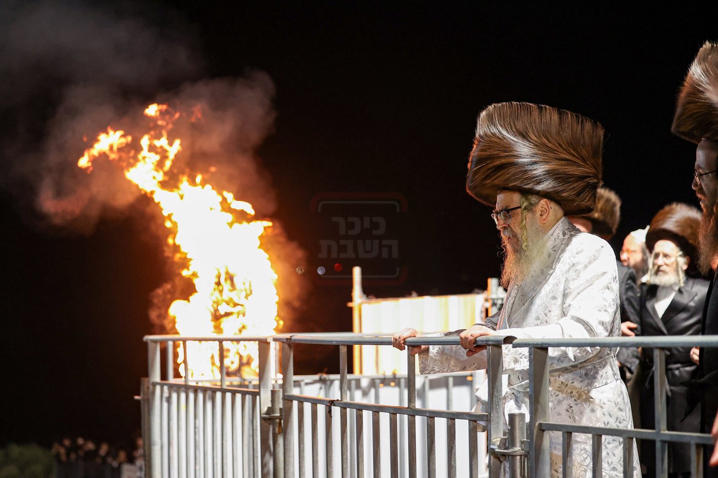 האדמו"ר מסאטמר בהדלקה במירון