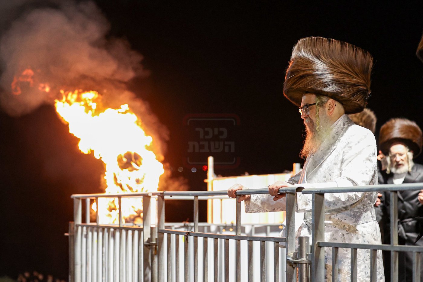 האדמו"ר מסאטמר בהדלקה במירון
